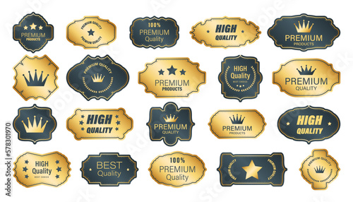 Premium quality banner collection. Set of premium product badge