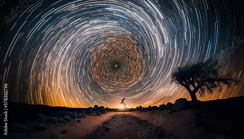Nighttime Wonder  Exploring the Cosmos Through Astrophotography Created with Generative AI Technology