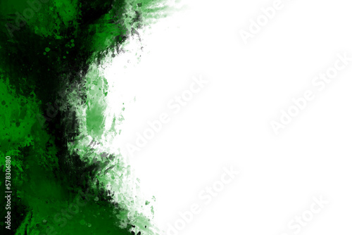 Black and green Watercolor modern brush style with colorful texture for your template.