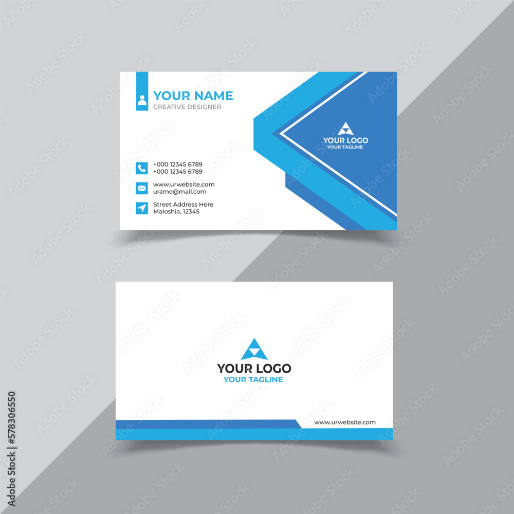 Vector stylish professional business card template Vector stylish professional business card template