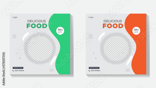 Agro farm services social media food banner template design. Food social media post design. Agricultural and farming services social media post and web banner template design. 