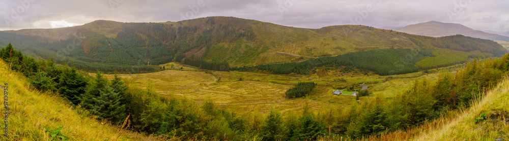 Valley of Cwm Penamnen, in Snowdonia National Park