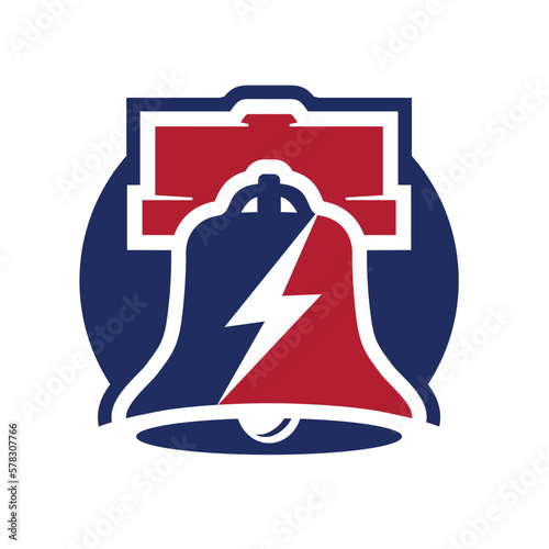 liberty bell logo vector