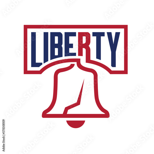 liberty bell logo vector