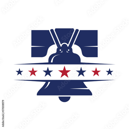 liberty bell logo vector
