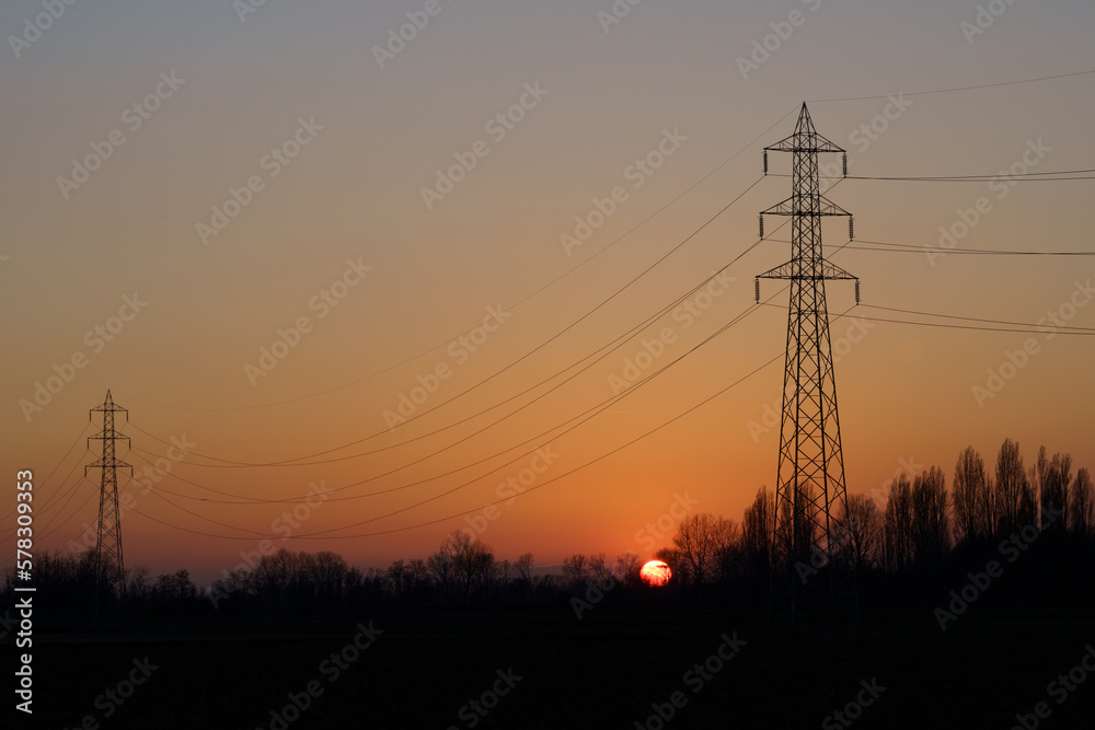 Fototapeta premium alta tensione