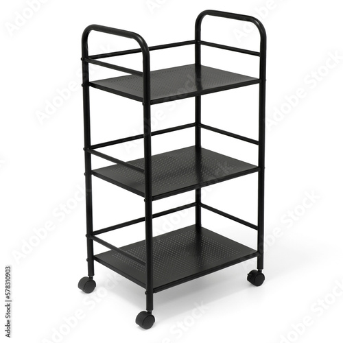 Trolley Kitchen Shelf metal shelf isolated on white background