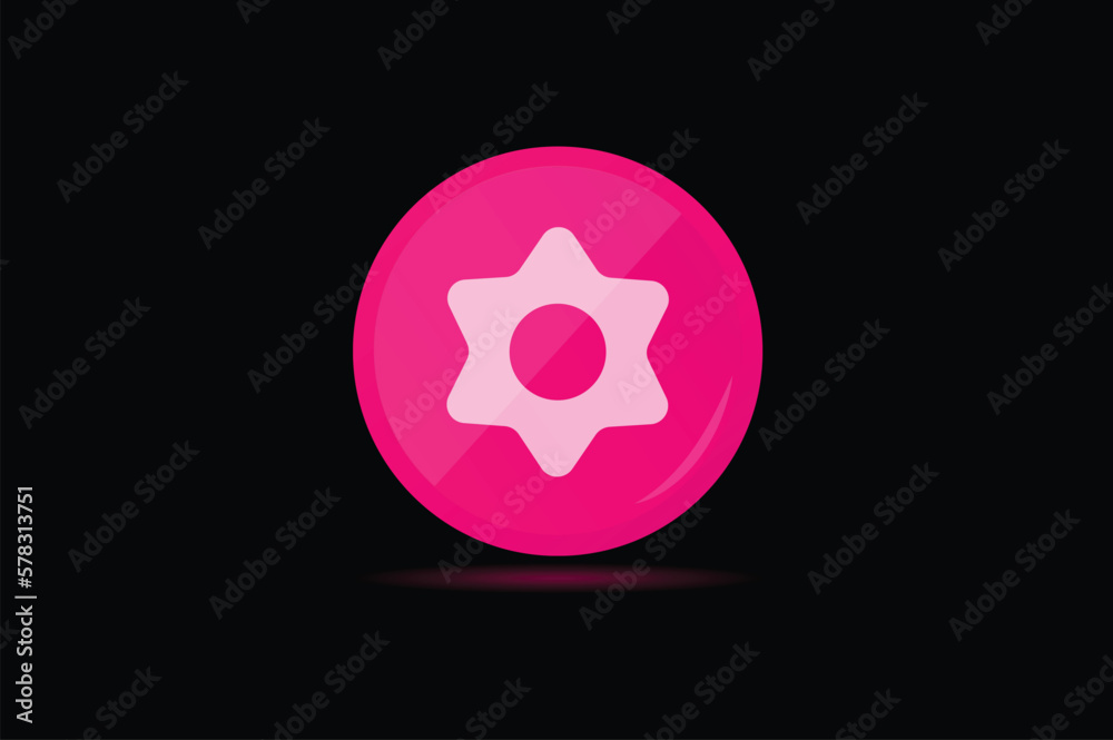 Illustration of gear setting icon Illustration of gear setting icon