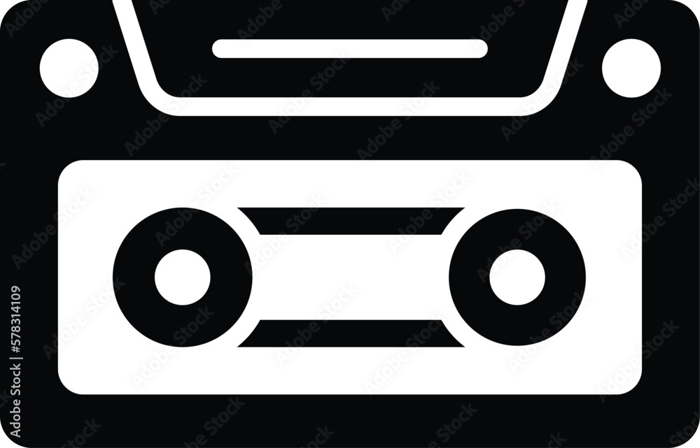Casette Vector Icon Design Illustration Casette Vector Icon Design Illustration
