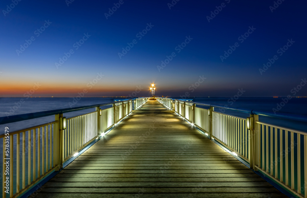Bridge above the beach