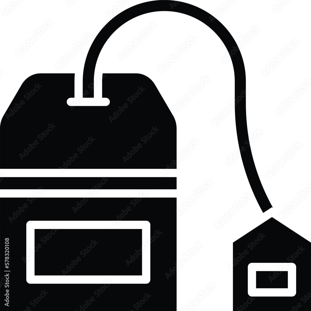 Obraz premium Tea bag Vector Icon Design Illustration
