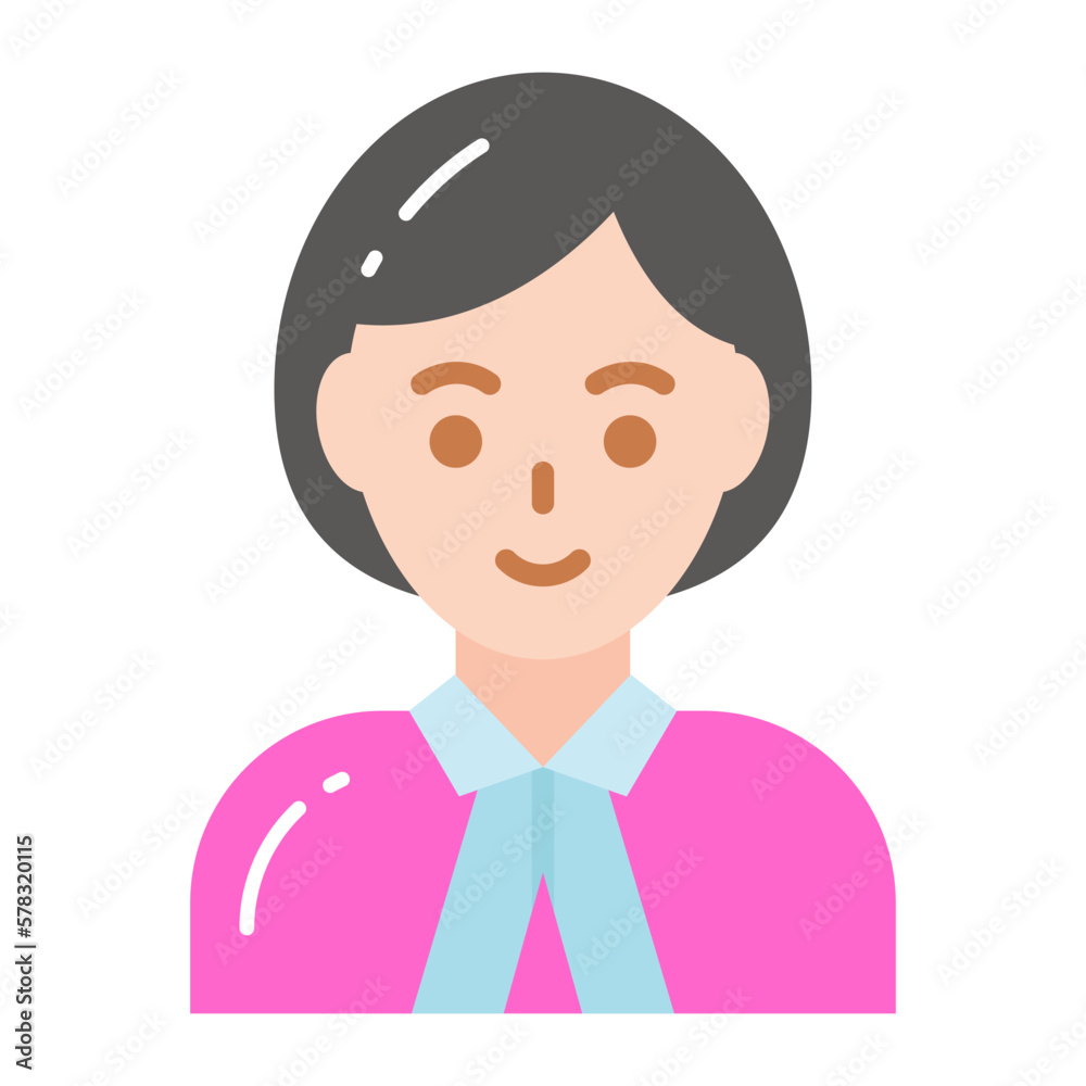 Female lawyer vector, professional worker avatar Female lawyer vector, professional worker avatar