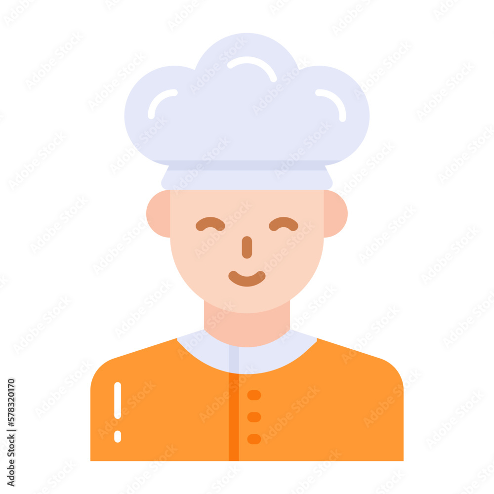 Vector design of chef, professional worker avatar Vector design of chef, professional worker avatar