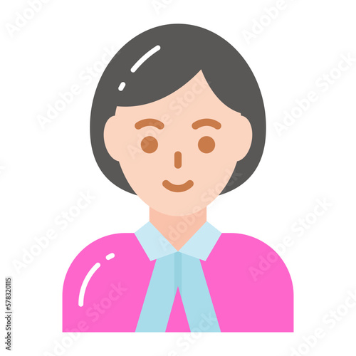 Female lawyer vector, professional worker avatar