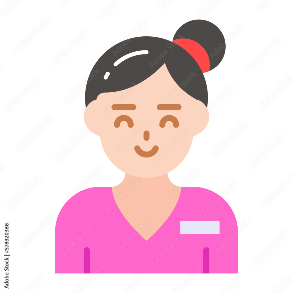 Unique vector design of nurse, professional avatar icon