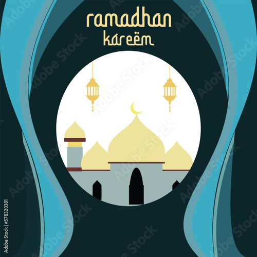 ramadhan background with element design