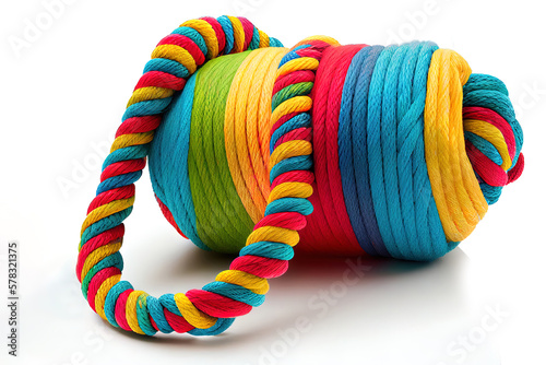 Wallpaper Mural Toy for pet on white background. Generative Ai Torontodigital.ca