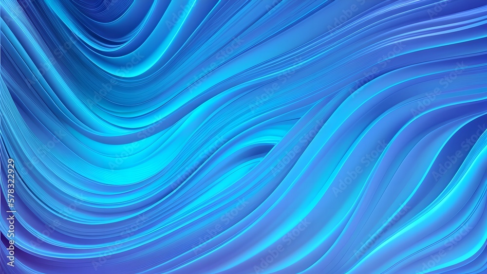 Fototapeta premium Abstract wavy background, generative AI