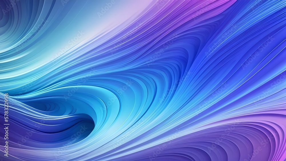 Abstract wavy background, generative AI