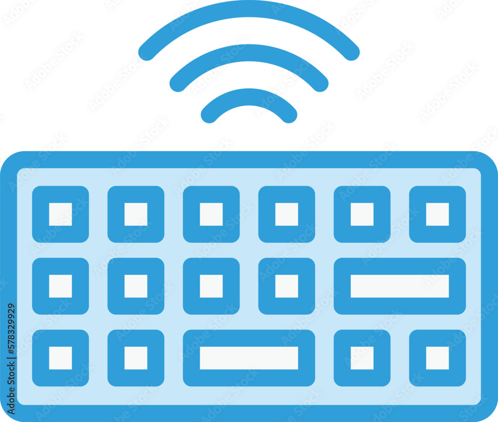Wireless Keyboard Vector Icon Design Illustration Wireless Keyboard Vector Icon Design Illustration