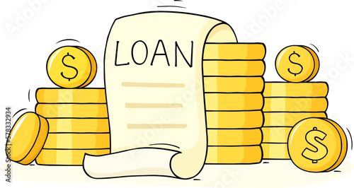 Business loan, debt for startup, education in college