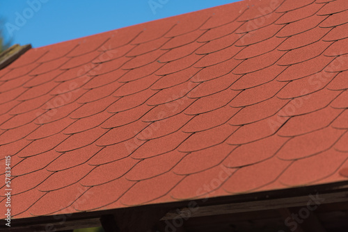 red tiles on the roof