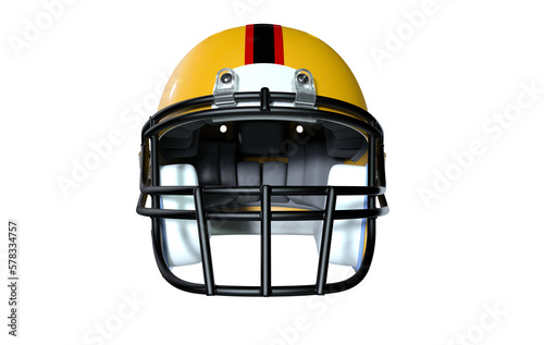 Rugby American Football Helmet on transparent background