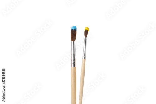Concept of drawing and art, isolated on white background