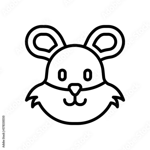 hamster icon for your website design, logo, app, UI. 