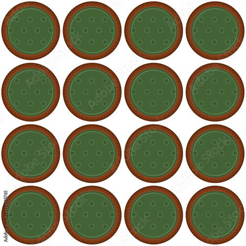 Pattern homemade cookie different taste in pastry biscuit
