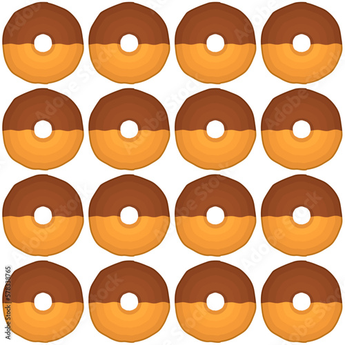 Pattern homemade cookie different taste in pastry biscuit