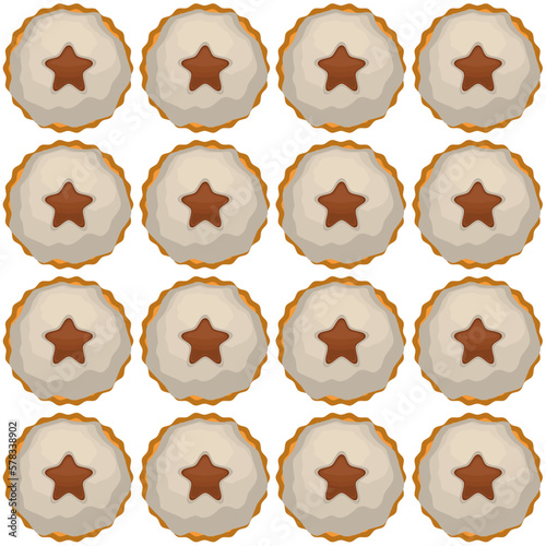 Pattern homemade cookie different taste in pastry biscuit