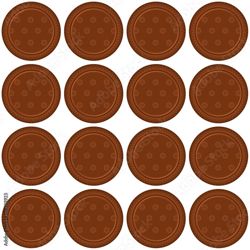 Pattern homemade cookie different taste in pastry biscuit
