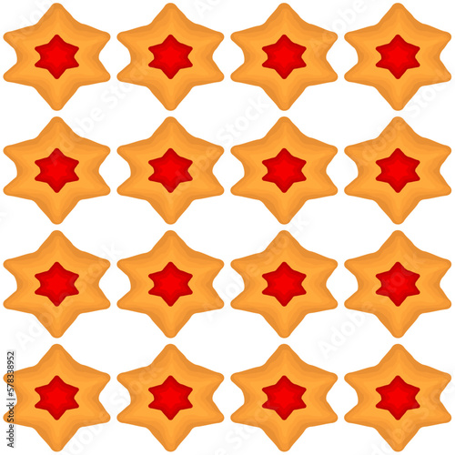 Pattern homemade cookie different taste in pastry biscuit