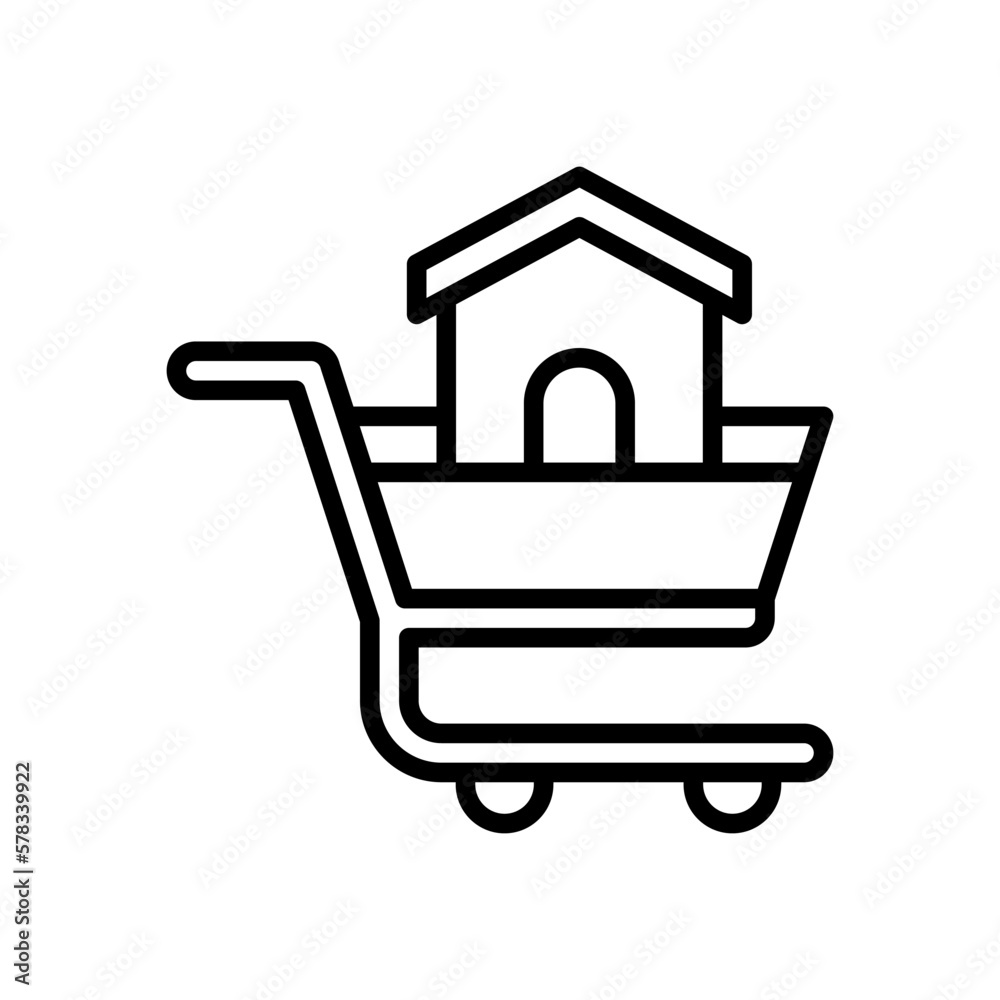 real estate icon for your website design, logo, app, UI. real estate icon for your website design, logo, app, UI.