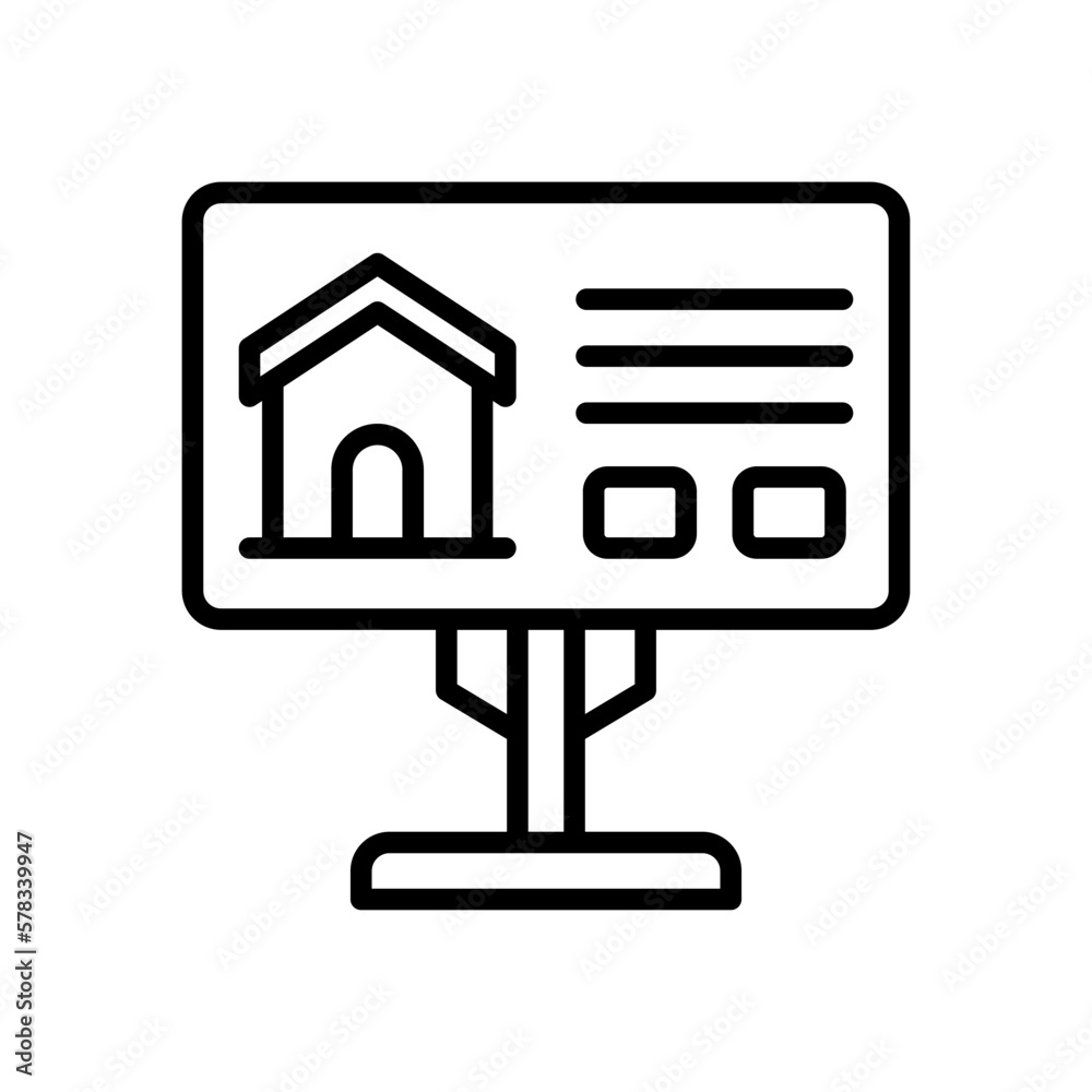 billboard icon for your website design, logo, app, UI. billboard icon for your website design, logo, app, UI.
