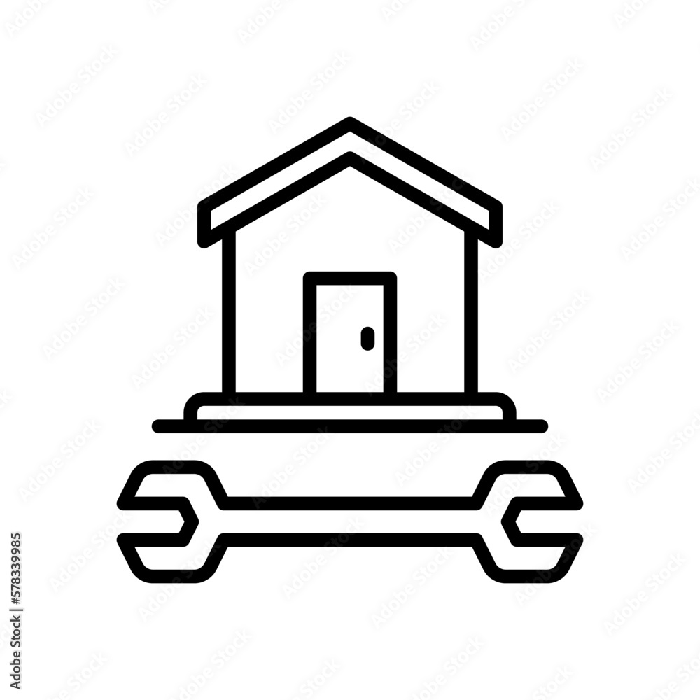 house repair icon for your website design, logo, app, UI. 