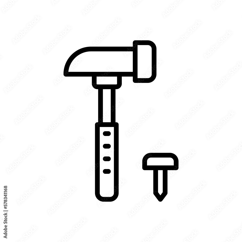 hammer icon for your website design, logo, app, UI. hammer icon for your website design, logo, app, UI.