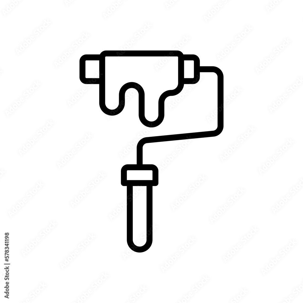 paint roller icon for your website design, logo, app, UI. paint roller icon for your website design, logo, app, UI.