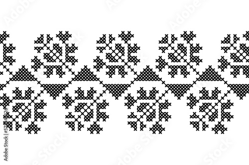 Ukrainian vector ornament. Traditional folk, ethnic ornament