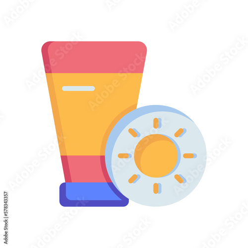 sun cream icon for your website design, logo, app, UI. 