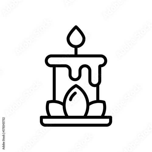 aromatic candle icon for your website design, logo, app, UI. 