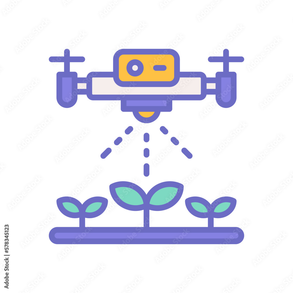 watering drone icon for your website design, logo, app, UI. watering drone icon for your website design, logo, app, UI.