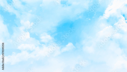 Beautiful views of blue sky, white clouds arranged randomly. Cloudy blue sky abstract background, blue sky background with tiny clouds,