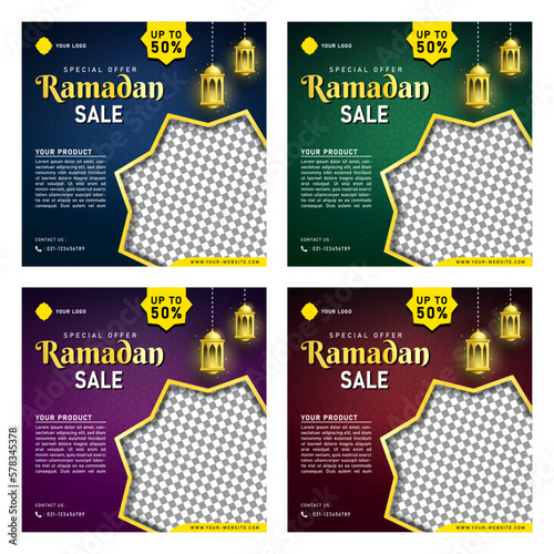 Ramadan Sale Banner Template for Social Media Post