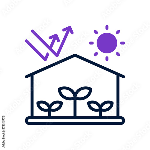 greenhouse icon for your website design, logo, app, UI. 
