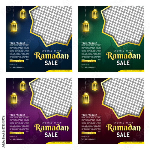 Ramadan Sale Banner Template for Social Media Post