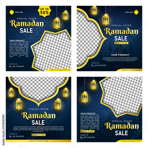 Ramadan Sale Banner Template for Social Media Post