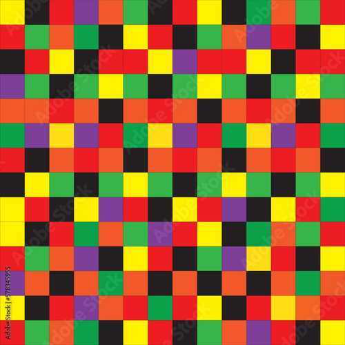 Seamless Pattern with colorful squares