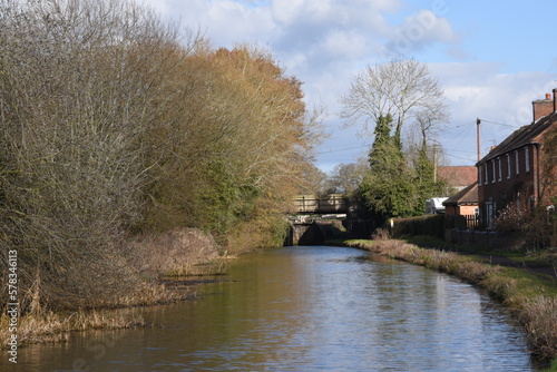 the canal along the Tardebigge locks along the canal
